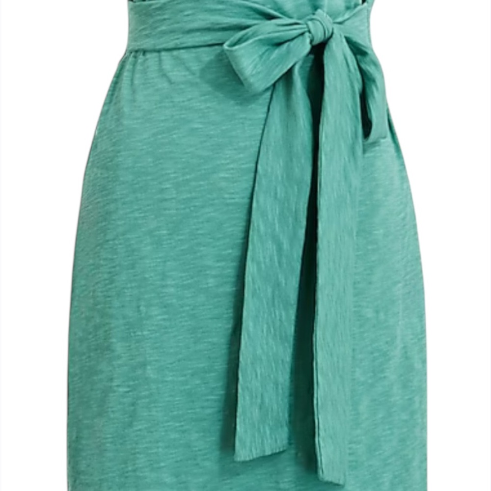 J Crew Tie Waist Mini Dress Green 2X - Picture 11 of 14